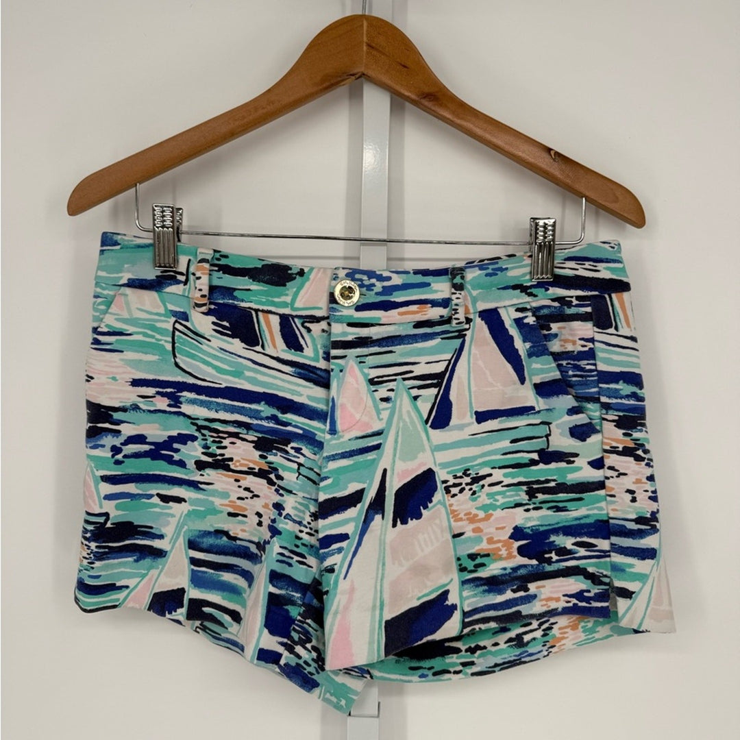 Lilly Pulitzer Stretchy Callahan Shorts Multi Pier Pressure Size 4
