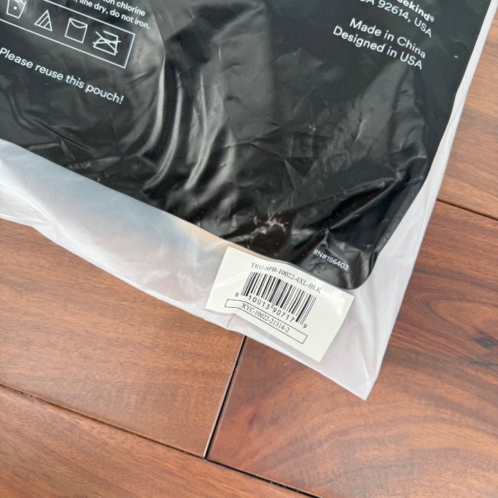 Truekind Daily Comfort Wirefree Shaper Bra 4XL Black New