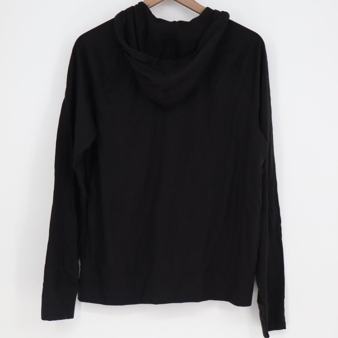 American Giant Womens Black Full Zip Hoodie Sweatshirt Size M Made in USA