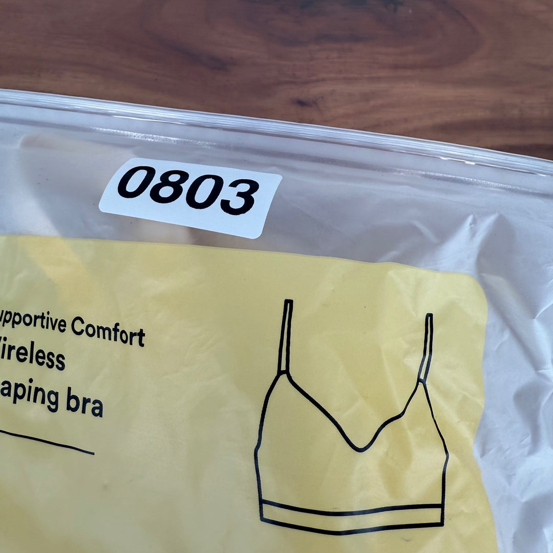 Truekind Supportive Comfort Wireless Shaping Bra Womens L Chai