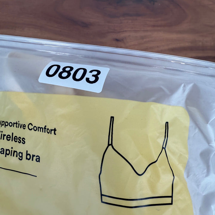 Truekind Supportive Comfort Wireless Shaping Bra Womens L Chai