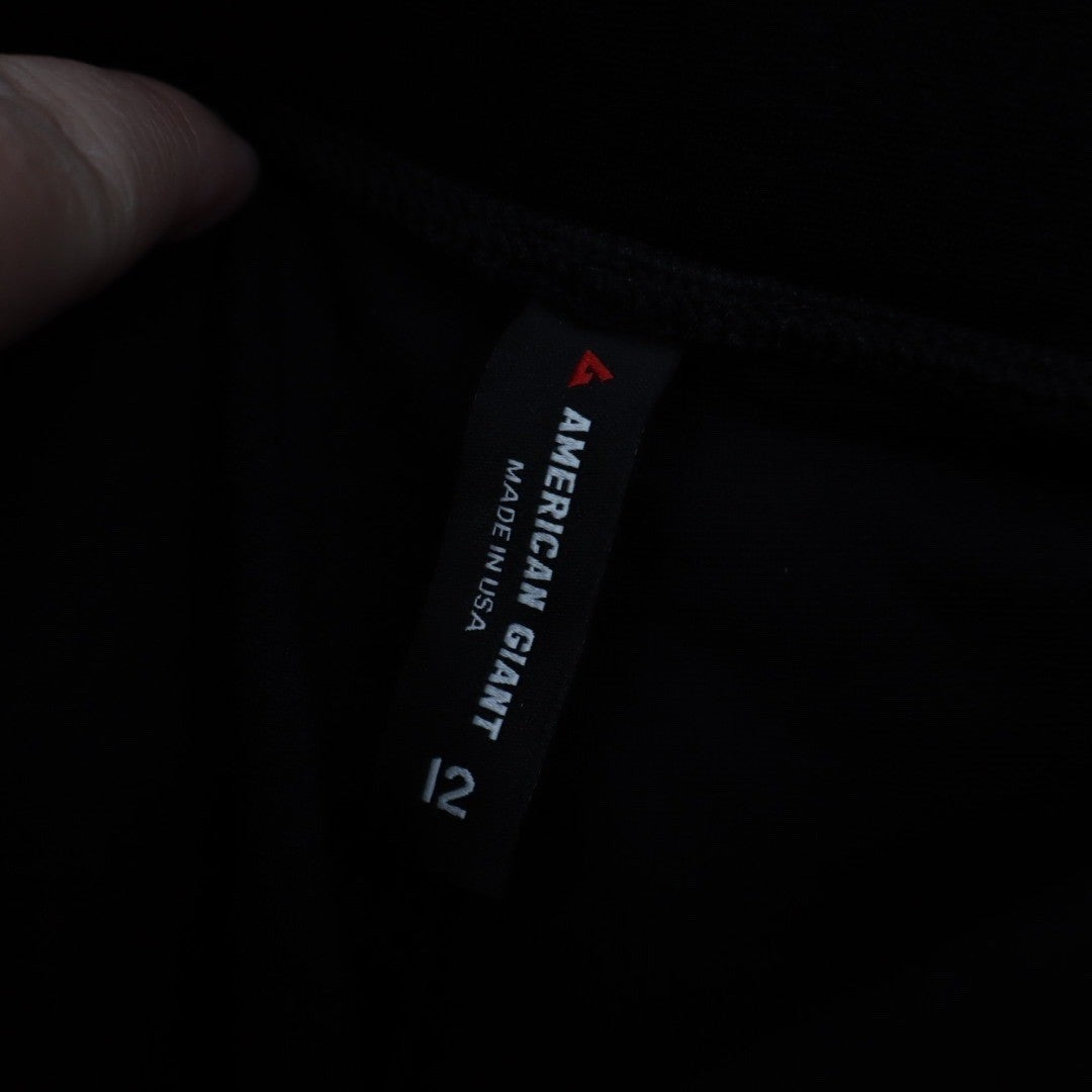 American Giant Black Bootcut Pants Made in USA Size 12