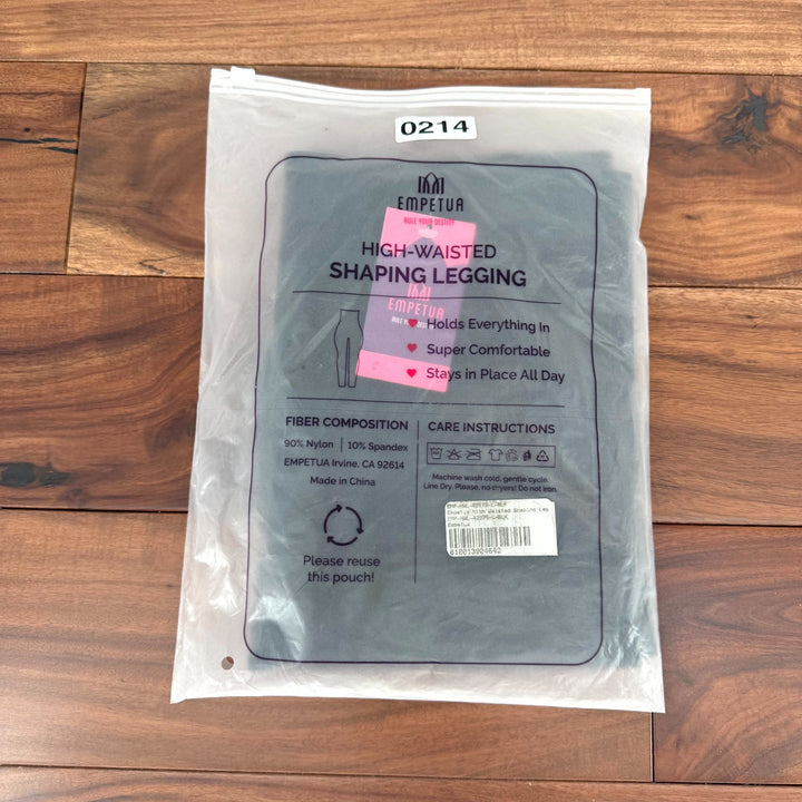 Shapermint Empetua High Waisted Shaping Leggings Womens Large Black Stretch