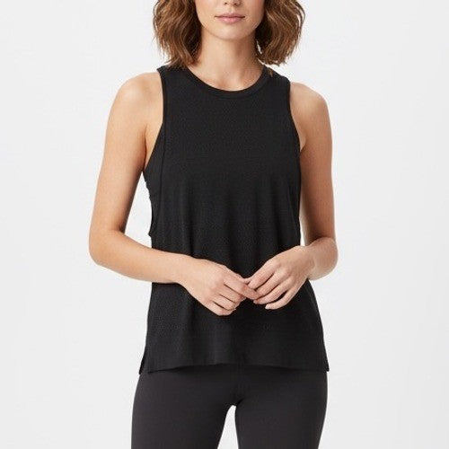 Lululemon Athletic Tank Top Black Mesh Athleisure Workout Size 4