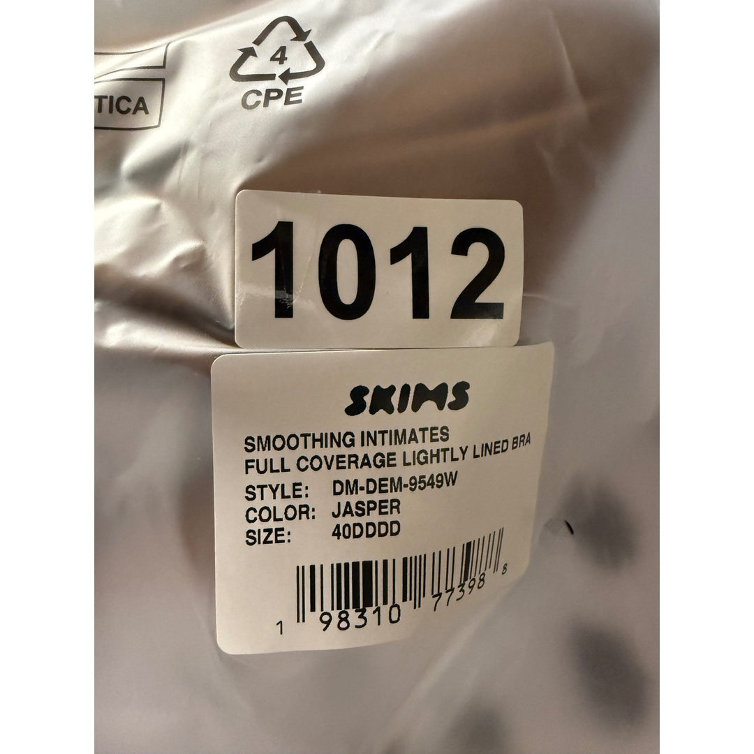 SKIMS Smoothing Intimates Full Coverage Lightly Lined Bra 40DDDD Jasper