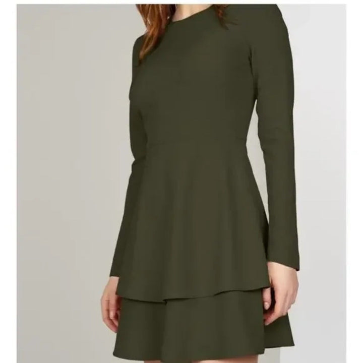 Hutch Olive Cami Tiered Dress Size 10