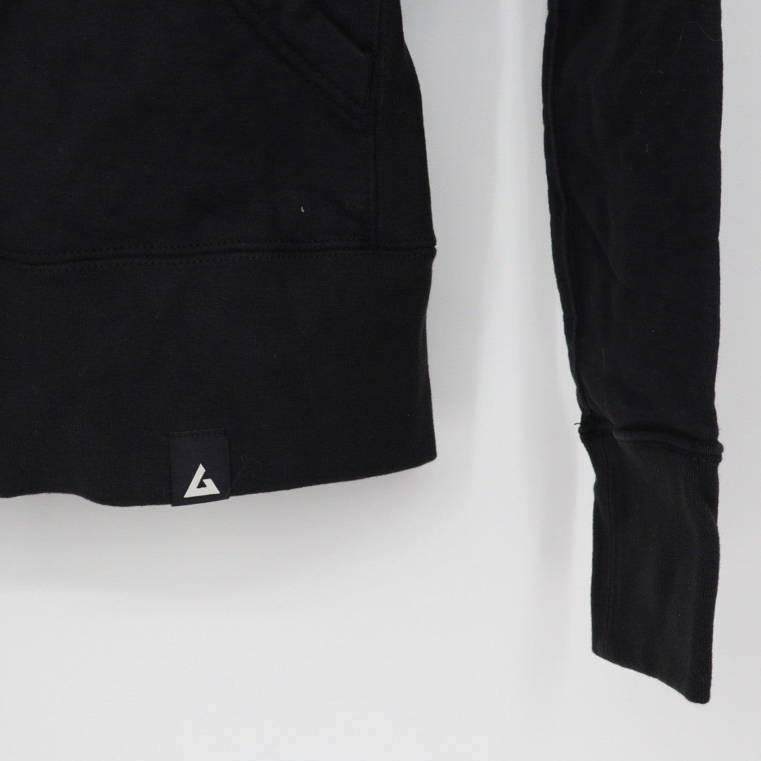 AMERICAN GIANT Black Full Zip Hoodie Sweatshirt Women's Size S Made in USA