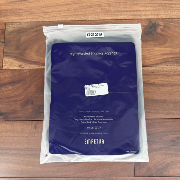 Shapermint Empetua High Waisted Shaping Leggings Women 2XL Blue Stretch Seamless