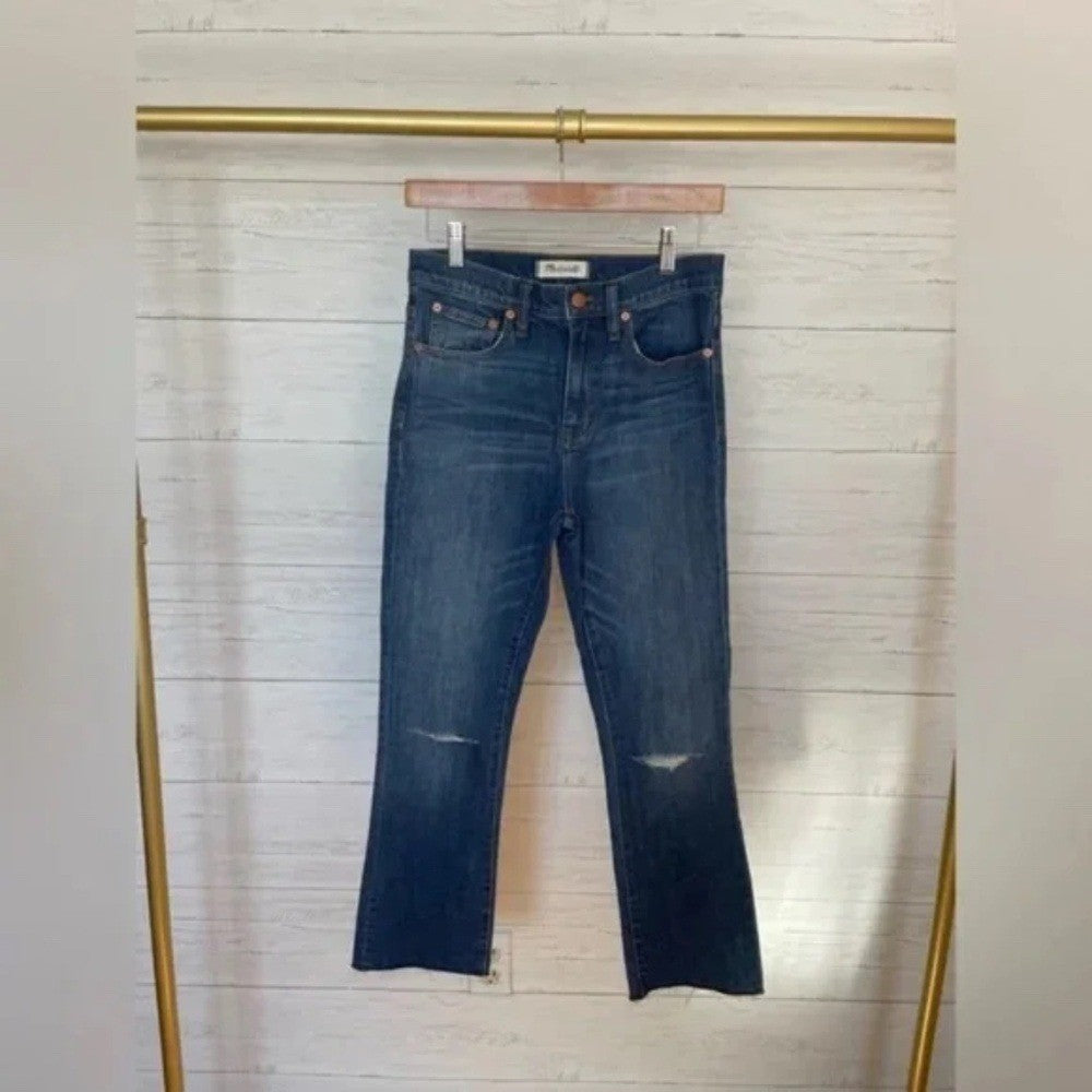 Madewell 10" High Riser Demi Boot Jeans Size 27