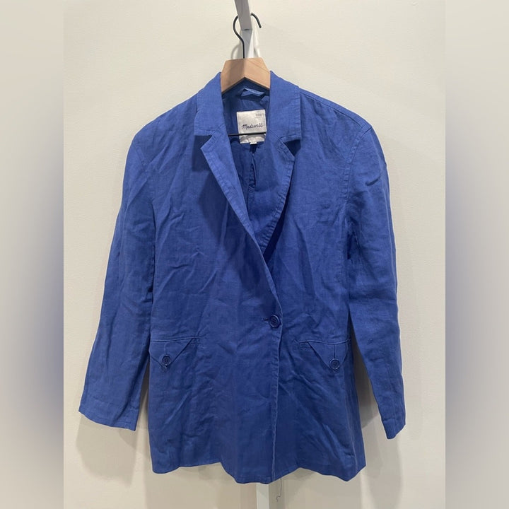 Madewell Double Breasted Linen Blazer Size XS