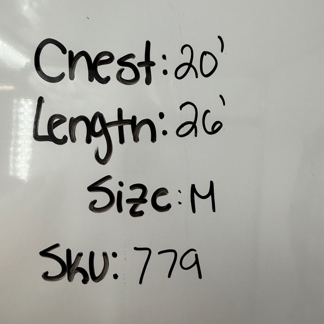 Thread & Supply Plaid Flannel Shirt Button Down Long Sleeve Navy Ivory M