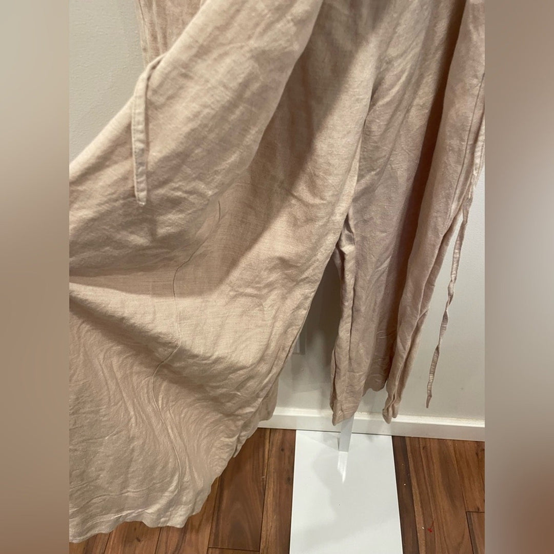 Rosetta Getty X RTR Oatmeal Apron Jumpsuit Size 6