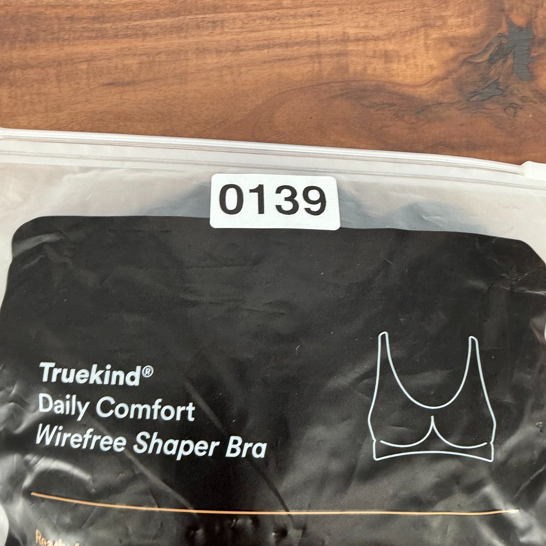 Shapermint Truekind Daily Comfort Wireless Shaper Bra Women 4XL Black Wide Strap