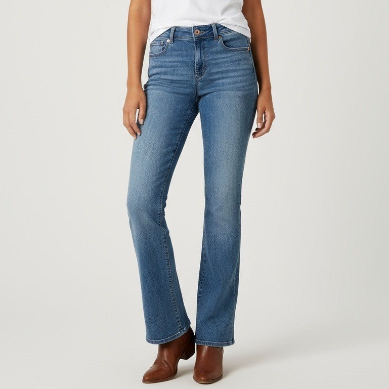 American Eagle Outfitters Bootcut Jeans Next Level Stretch Blue Denim Size 6