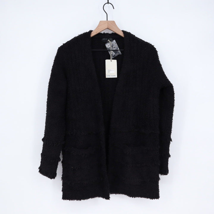 Barefoot Dreams CozyChic Boardwalk Cardigan Black XS Cozy Knit