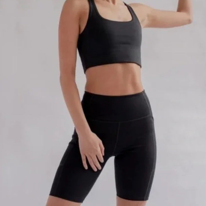 Girlfriend Collective Plum High-Rise Bike Short Size XS