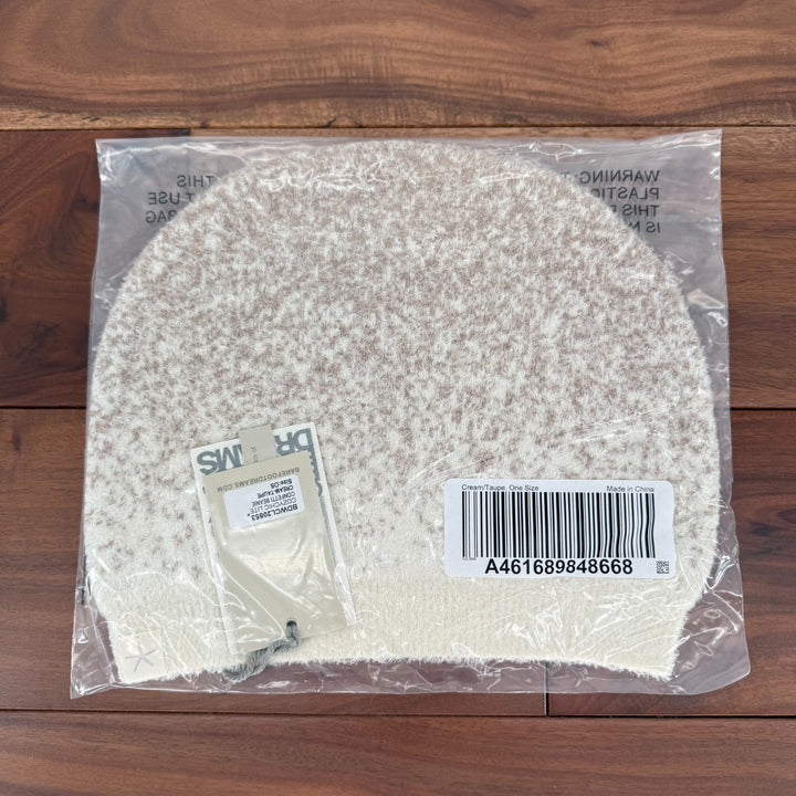 Barefoot Dreams CozyChic Lite Confetti Beanie Hat Womens Taupe Winter