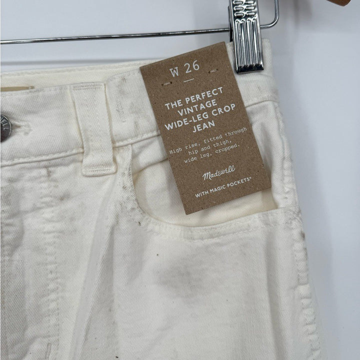 Madewell The Perfect Vintage Wide-Leg Crop Jeans Size 26