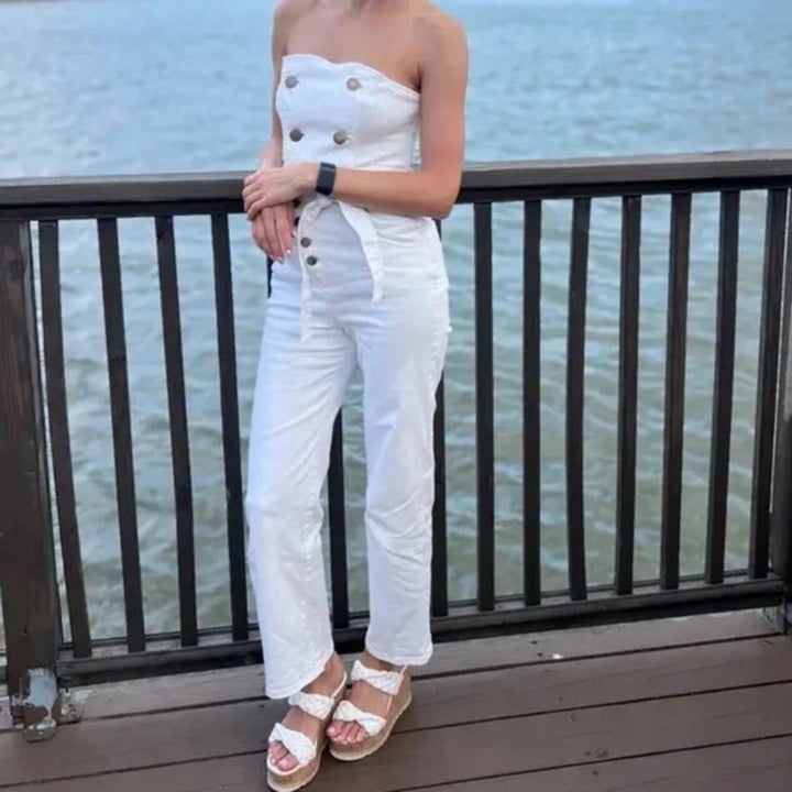 Marissa Webb X RTR Strapless Jumpsuit Size 10