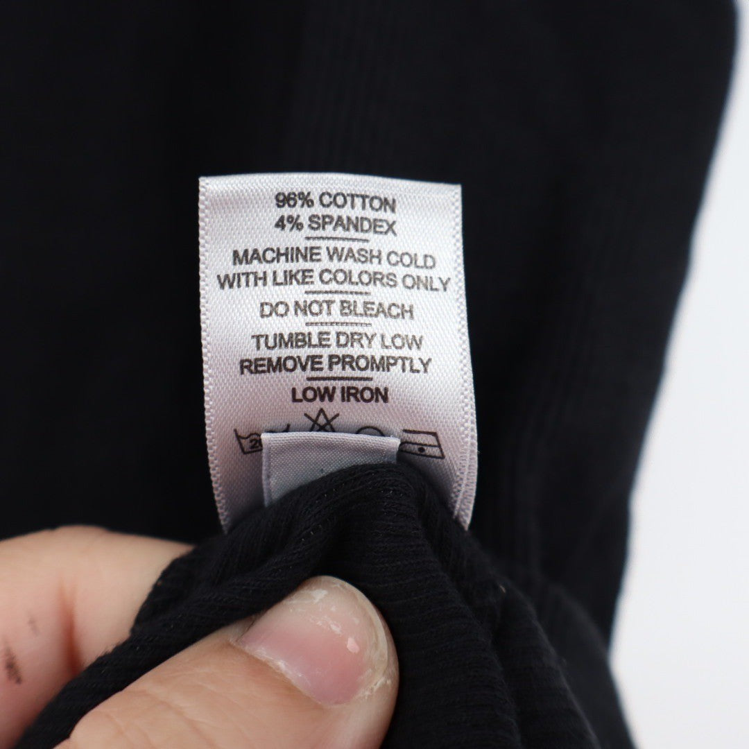 American Giant Classic Rib Tank Top Black Racerback Size Medium Made in USA