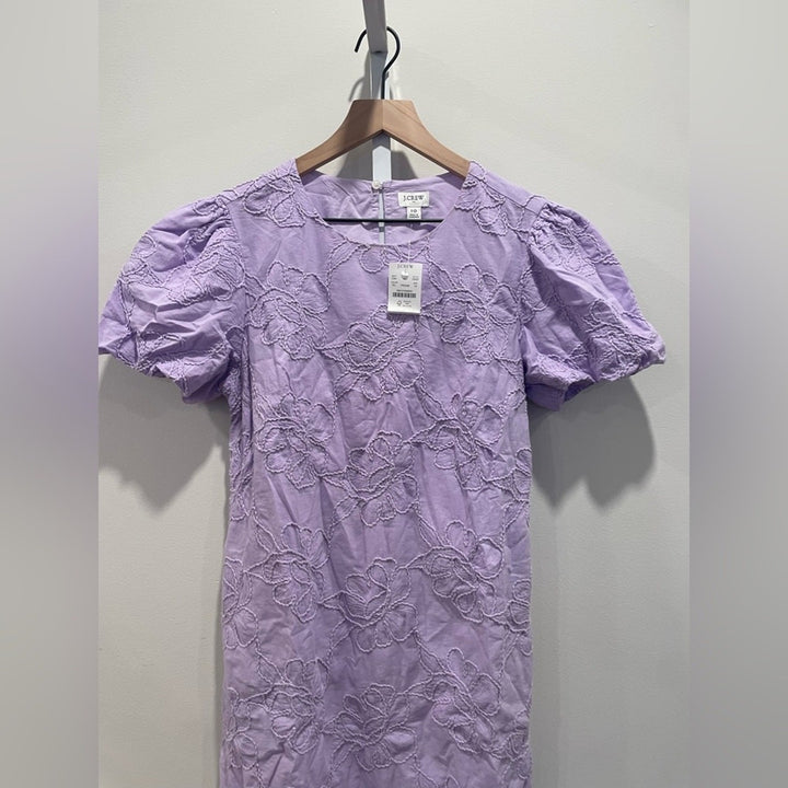 J.Crew Eyelet Puff-Sleeve Mini Dress Size 10