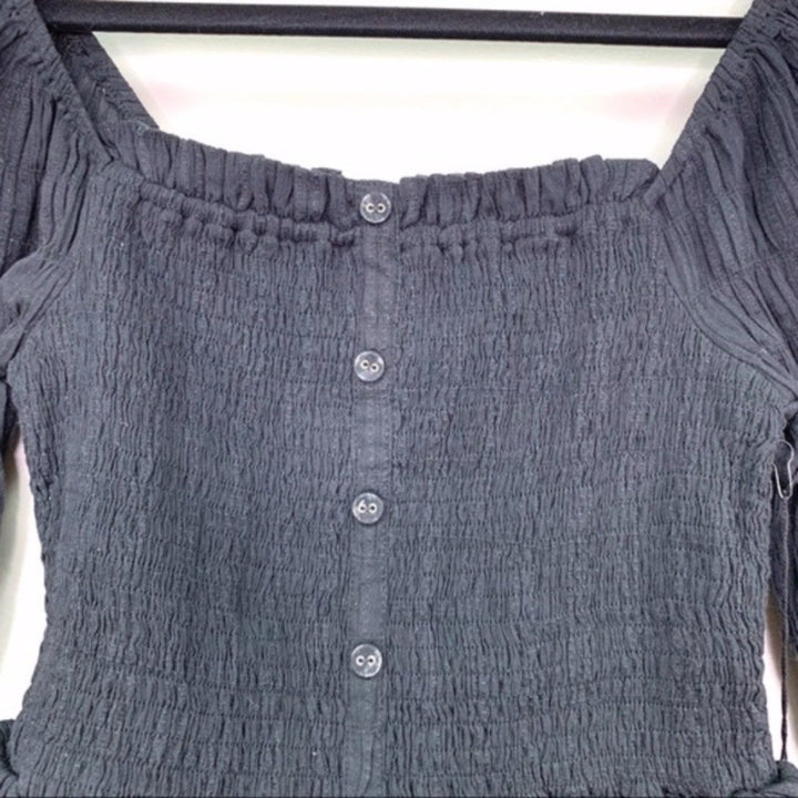 Lost and Wander Aria Long Sleeve Top Black Size S