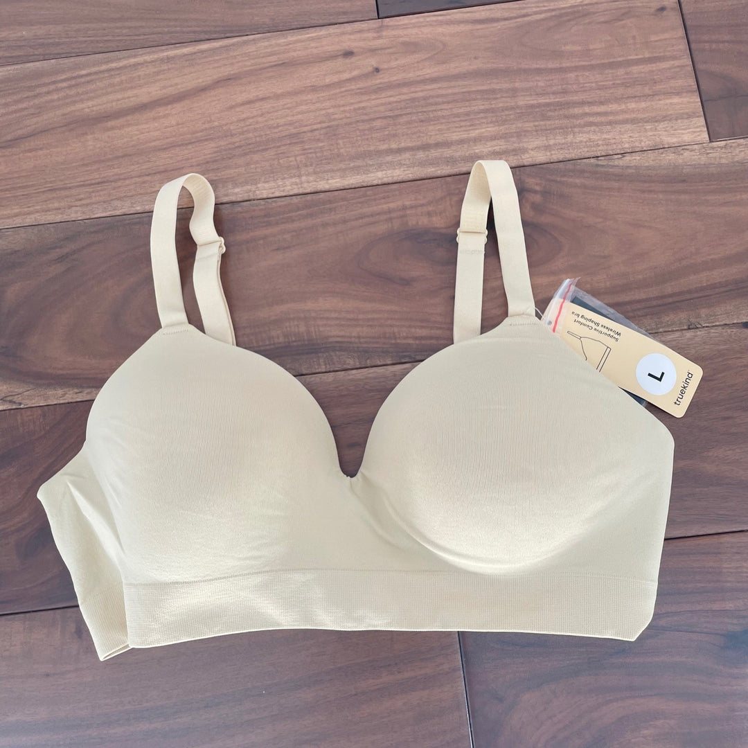Truekind Supportive Comfort Wireless Shaping Bra L Chai