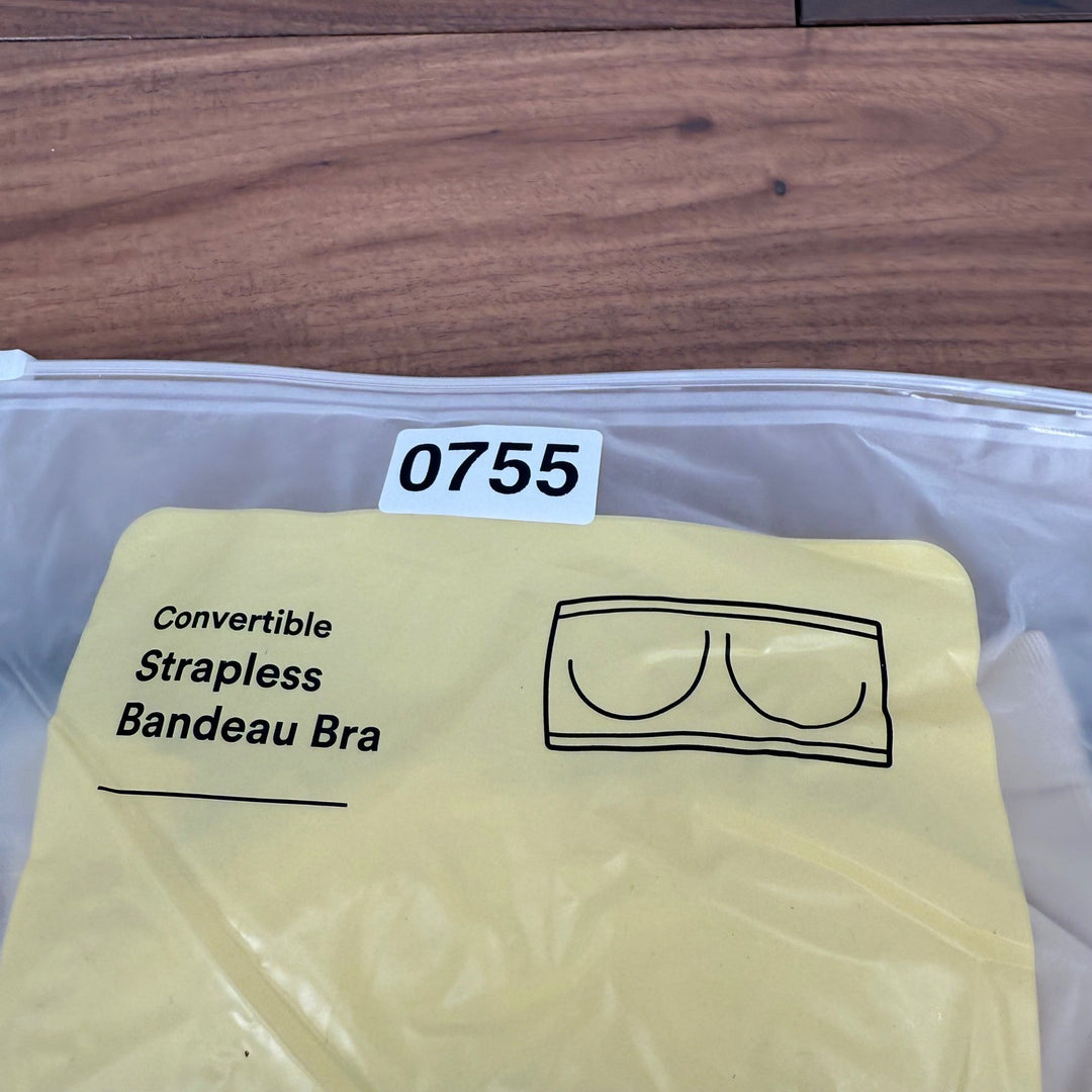 Truekind Convertible Strapless Bandeau Bra Extra Large XL Chai NWT