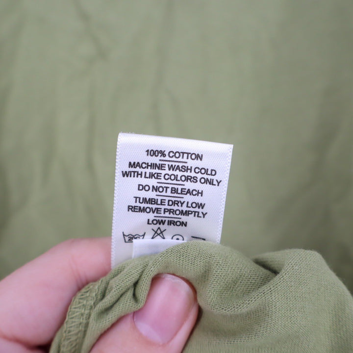 American Giant Classic Crew Neck T Shirt Green Size L Made in USA Cotton