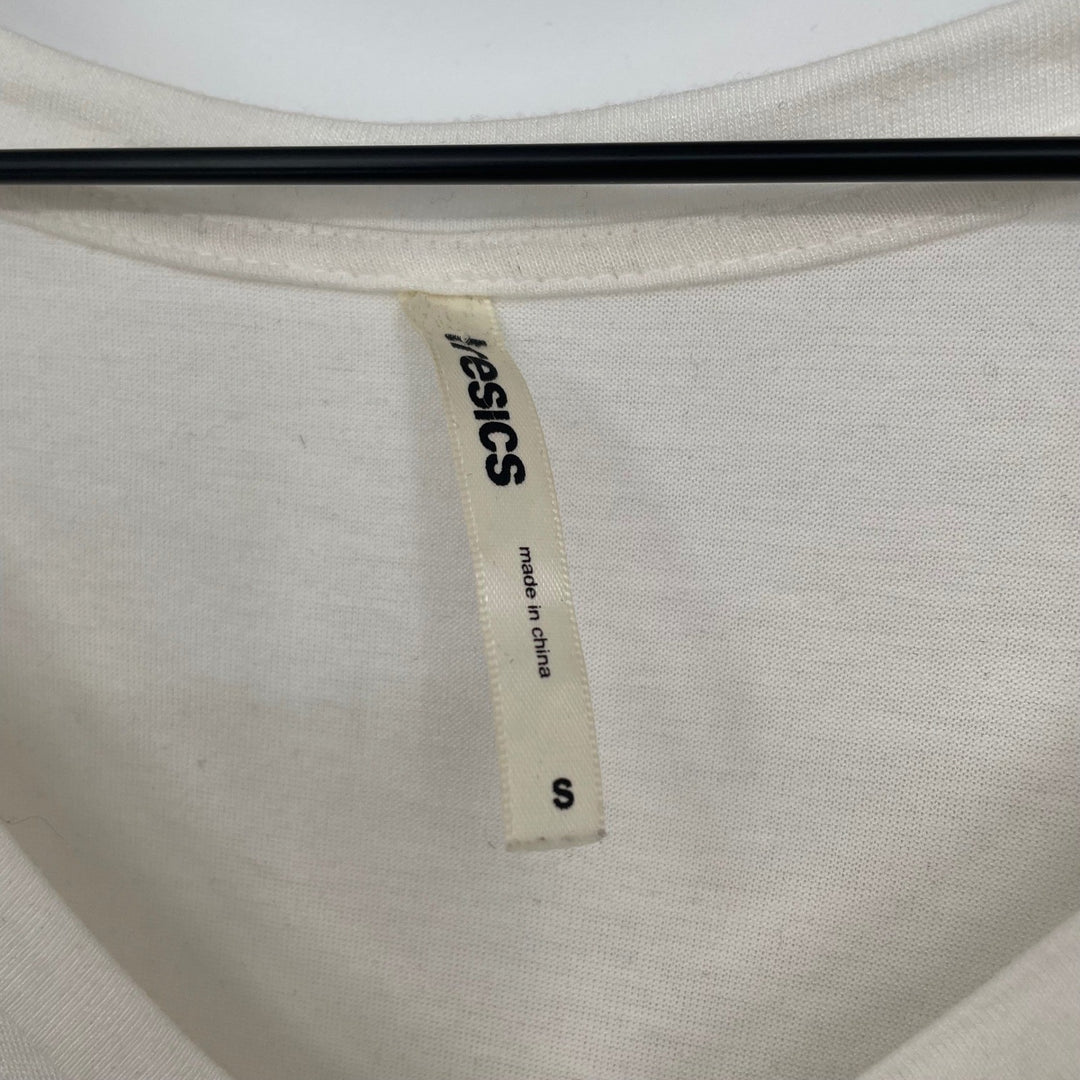 Yesics Cream V Neck Long Sleeve Basic Top Size S Rayon Spandex