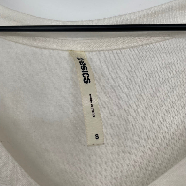 Yesics Cream V Neck Long Sleeve Basic Top Size S Rayon Spandex