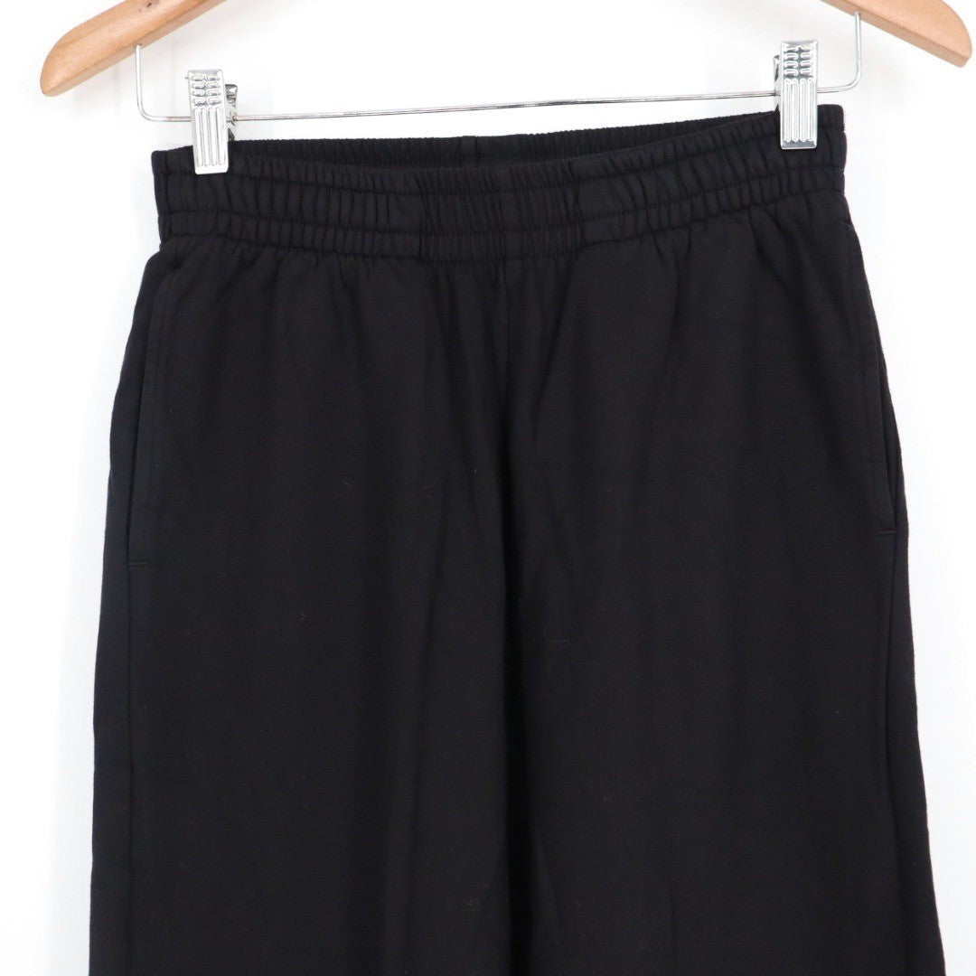 American Giant Black Wide Leg Lounge Pants Elastic Waist XS Made in USA