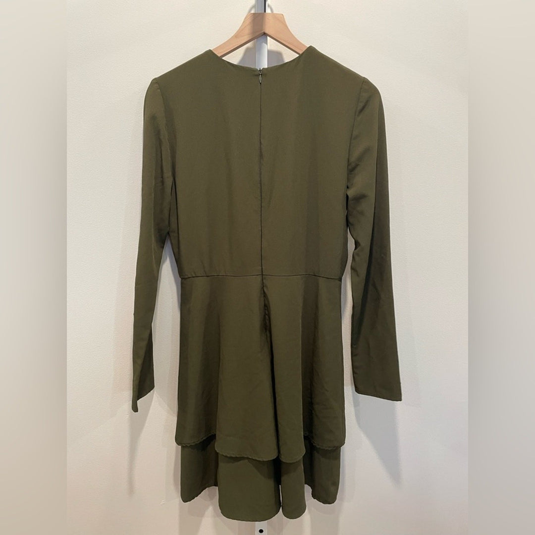 Hutch Olive Cami Tiered Dress Size 10