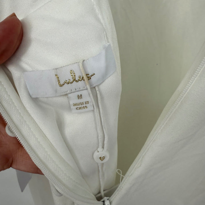 Lulus Long-Lasting Love Ivory Lace V-Neck Mermaid Dress Size M