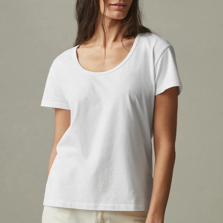 American Giant Women's Classic Cotton Scoop Tee Size XL