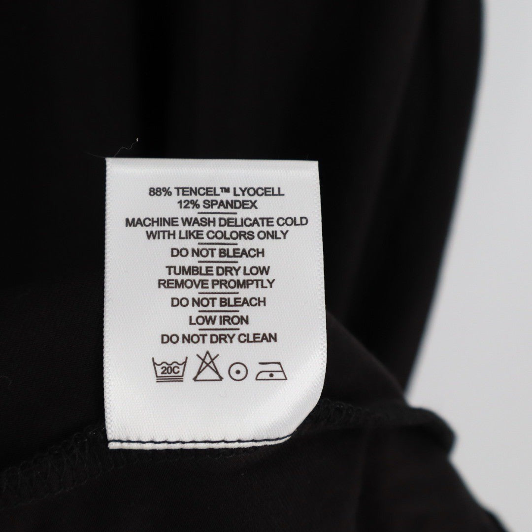 American Giant Sleeveless Midi Dress Black Made in USA Size M