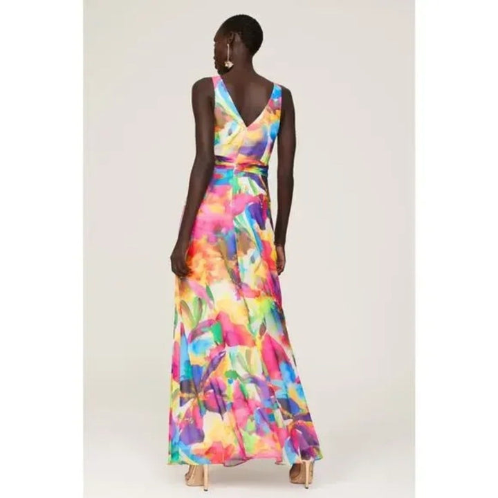 Liv Foster Floral Tie Dye Gown Size 6