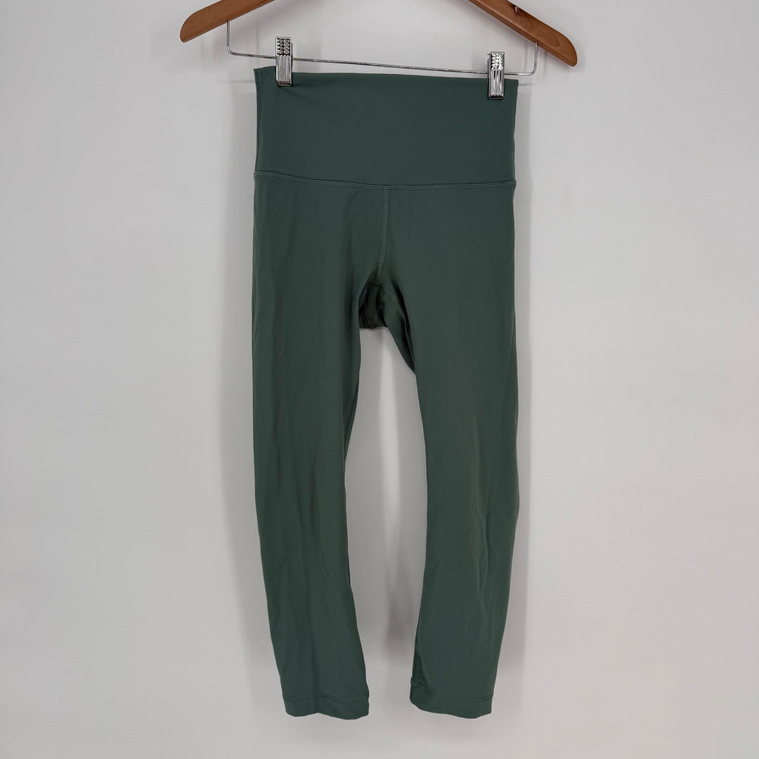 Lululemon Align High Rise Crop Leggings Green Size 4