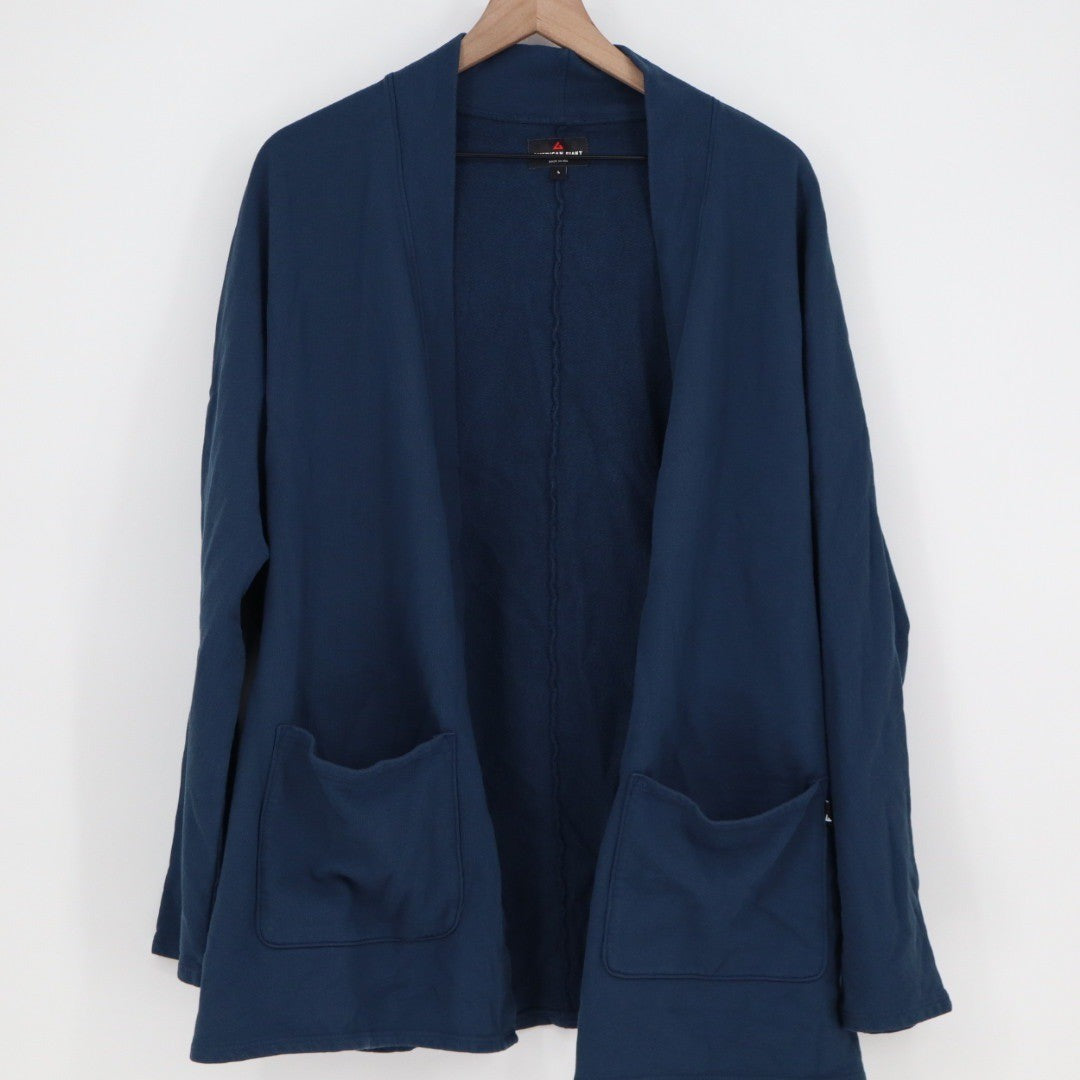 American Giant Women's French Terry Cardigan Size L Made In USA