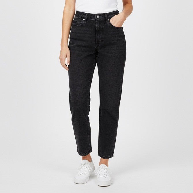 Everlane The Original Cheeky Jean Organic Cotton Black Denim Crop Size 27
