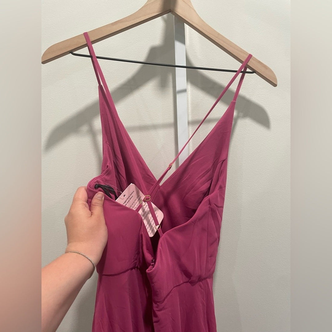 After Six Faux Wrap Criss Cross Back Maxi Dress Size 4