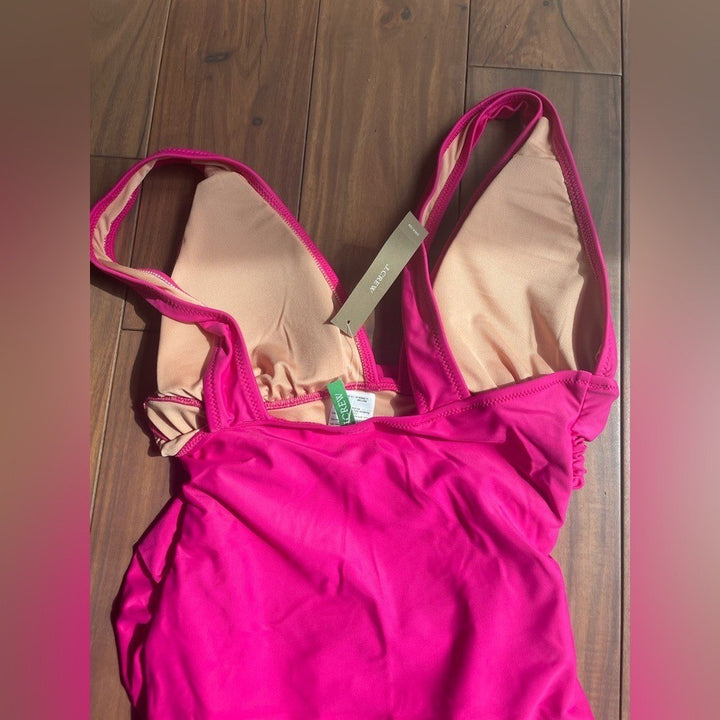 J.Crew Ruched V-Neck One-Piece  Size 8