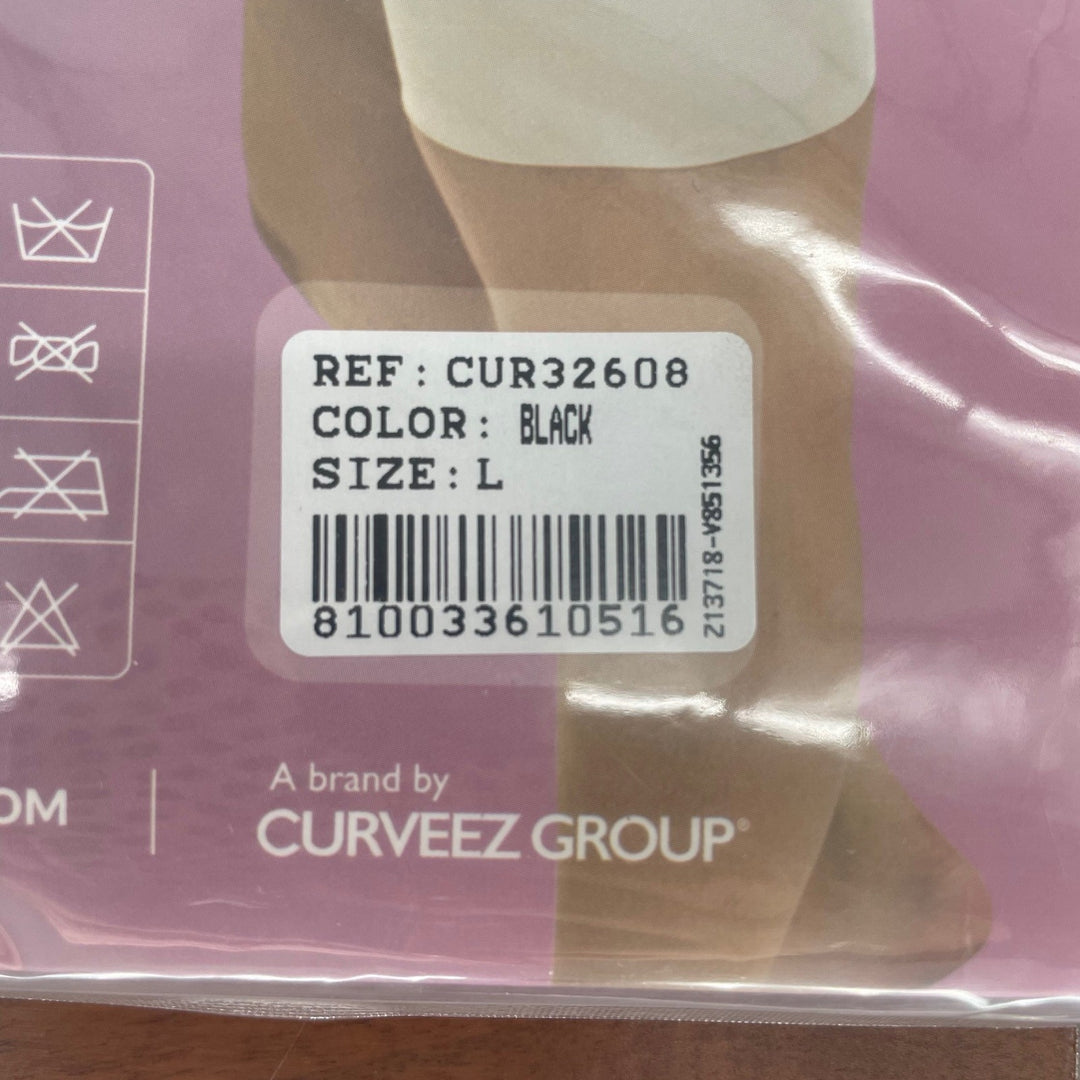 CURVEZ Comfort Evolution Full Body Shaper Black Seamless Moderate Control Size L