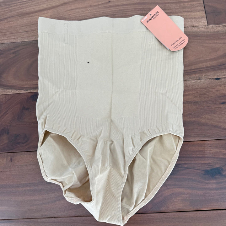 Shapermint Essentials High Waisted Shaping Briefs Beige XL 2XL