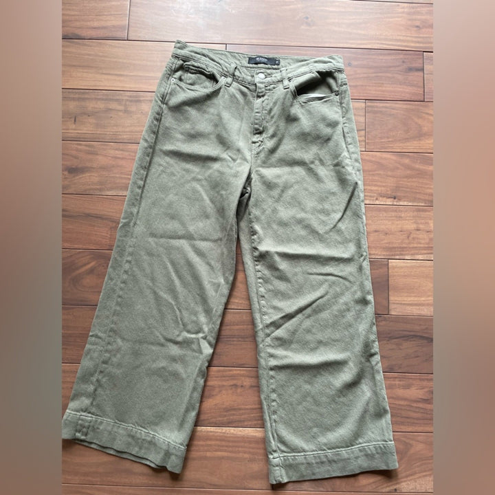 Hudson Holly High Rise Wide Leg Crop Jean Size 28