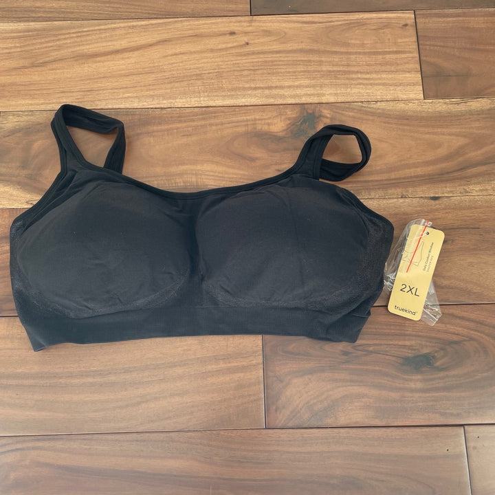 TrueKind Daily Comfort Wirefree Shaper Bra Black 2XL