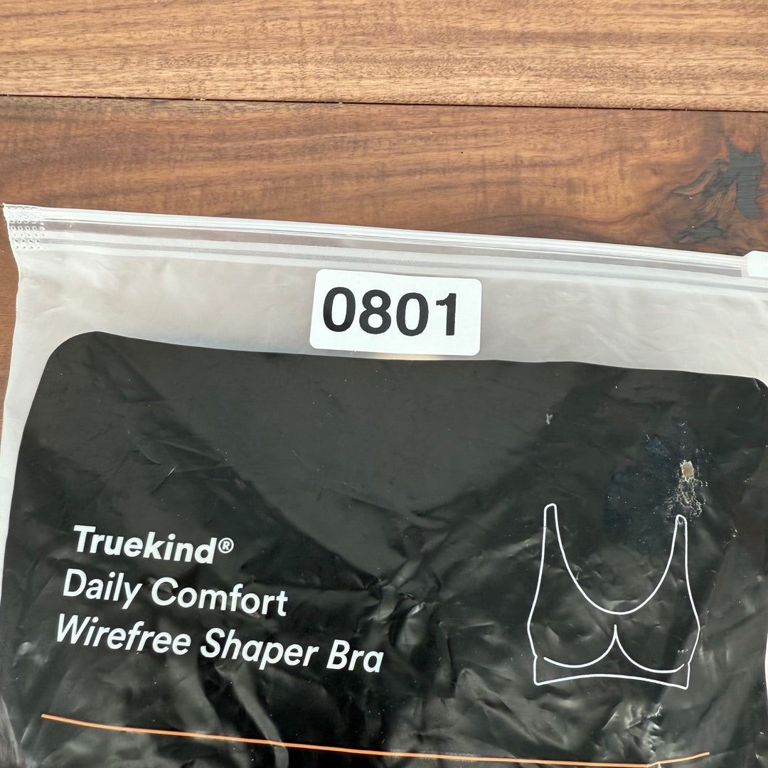 Truekind Daily Comfort Wirefree Shaper Bra Black 3XL