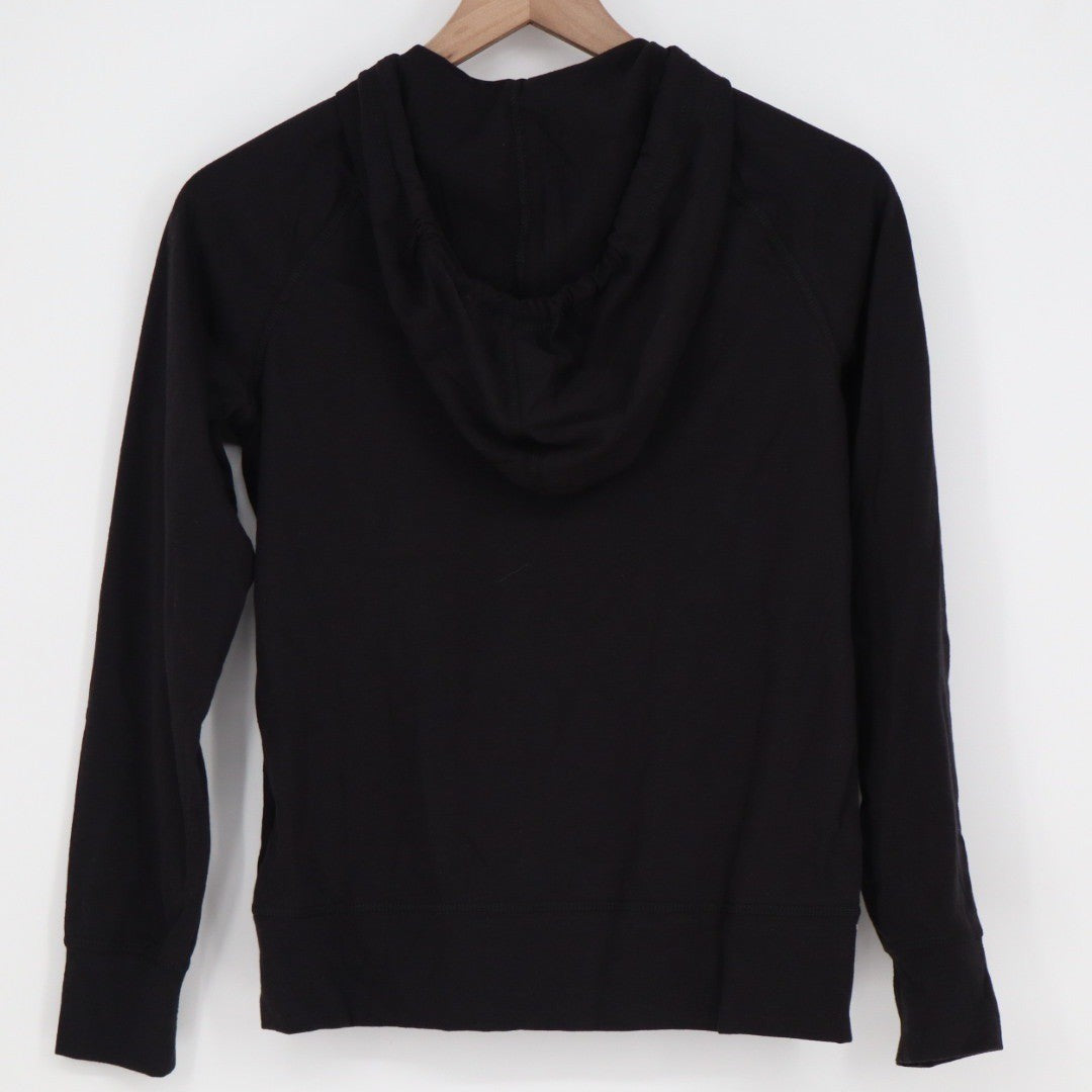 American Giant Black Full Zip Hoodie Sweatshirt Made in USA Size XS