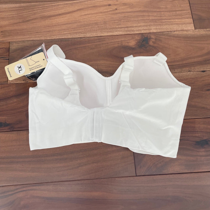 Shapermint Essentials White Full Coverage Seamless Comfort Wireless Bra XL