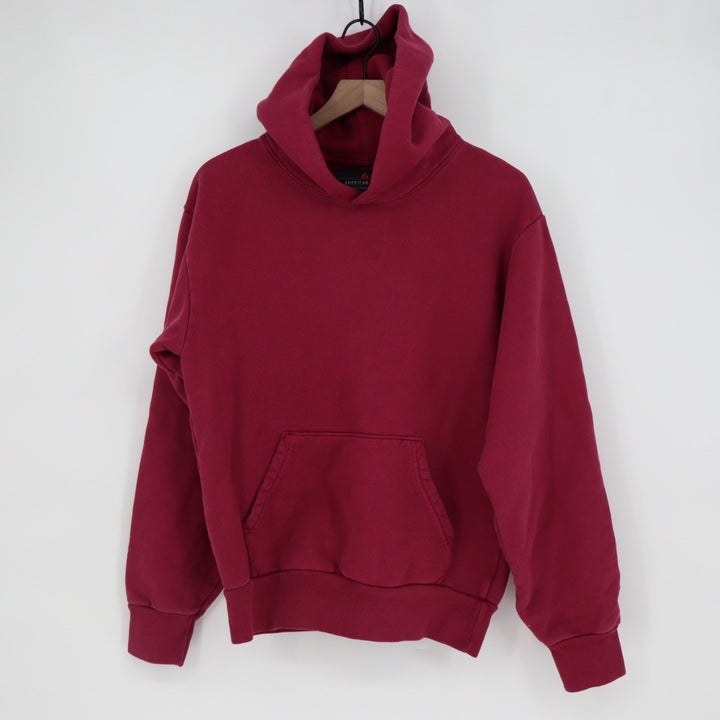 American Giant Burgundy Maroon Hoodie Sweatshirt Pullover Kangaroo Pocket Size S